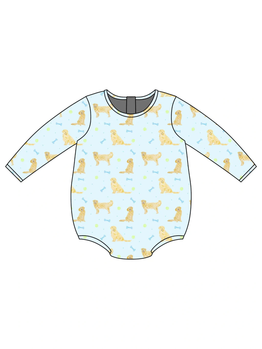 PRE-ORDER Long Sleeve Bates Bubble - Puppy Pals