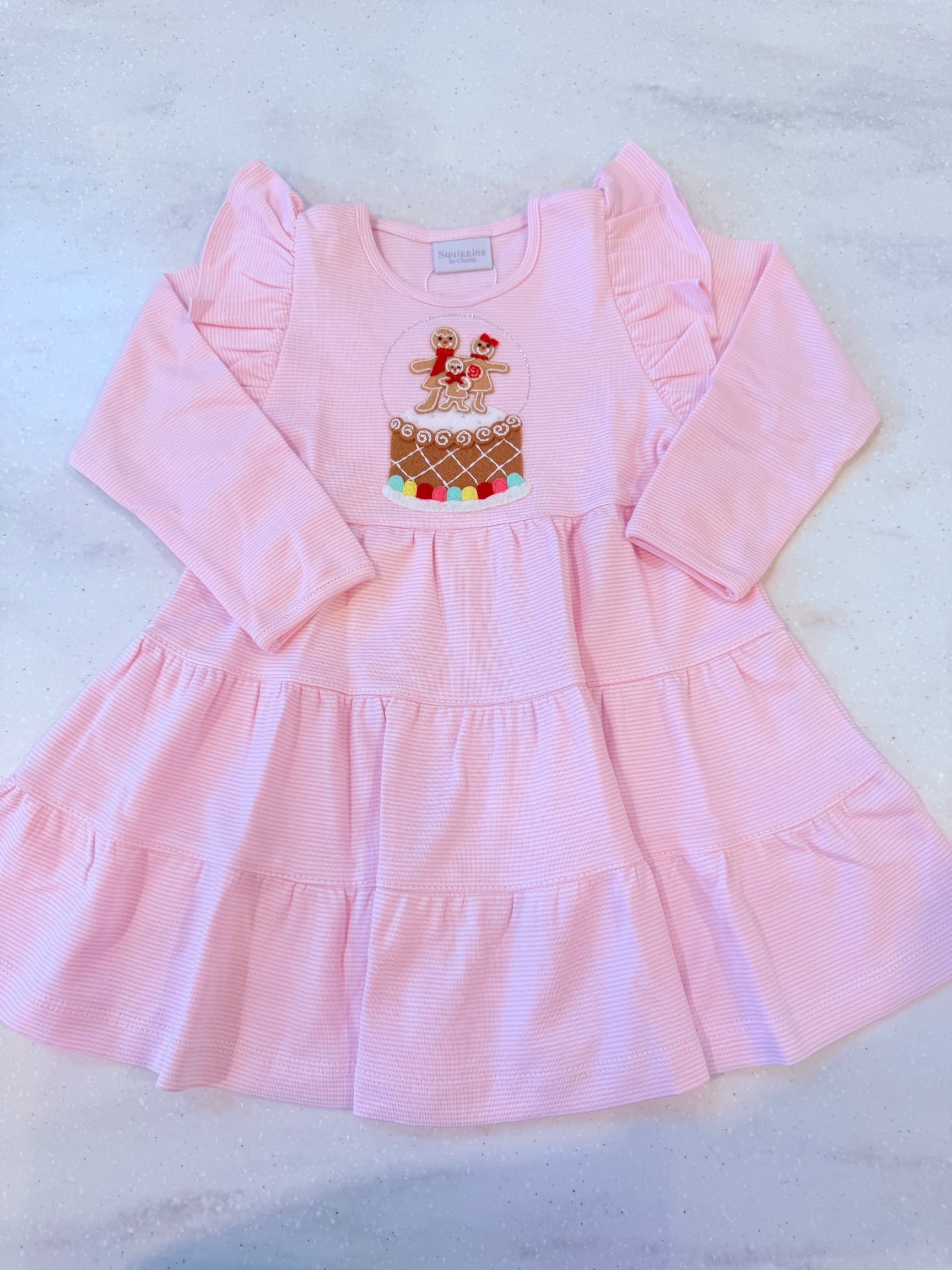 Ginger Family Pink Tiered Dress