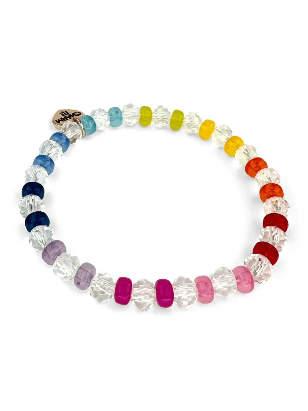 Faceted Clear Rainbow Stretch