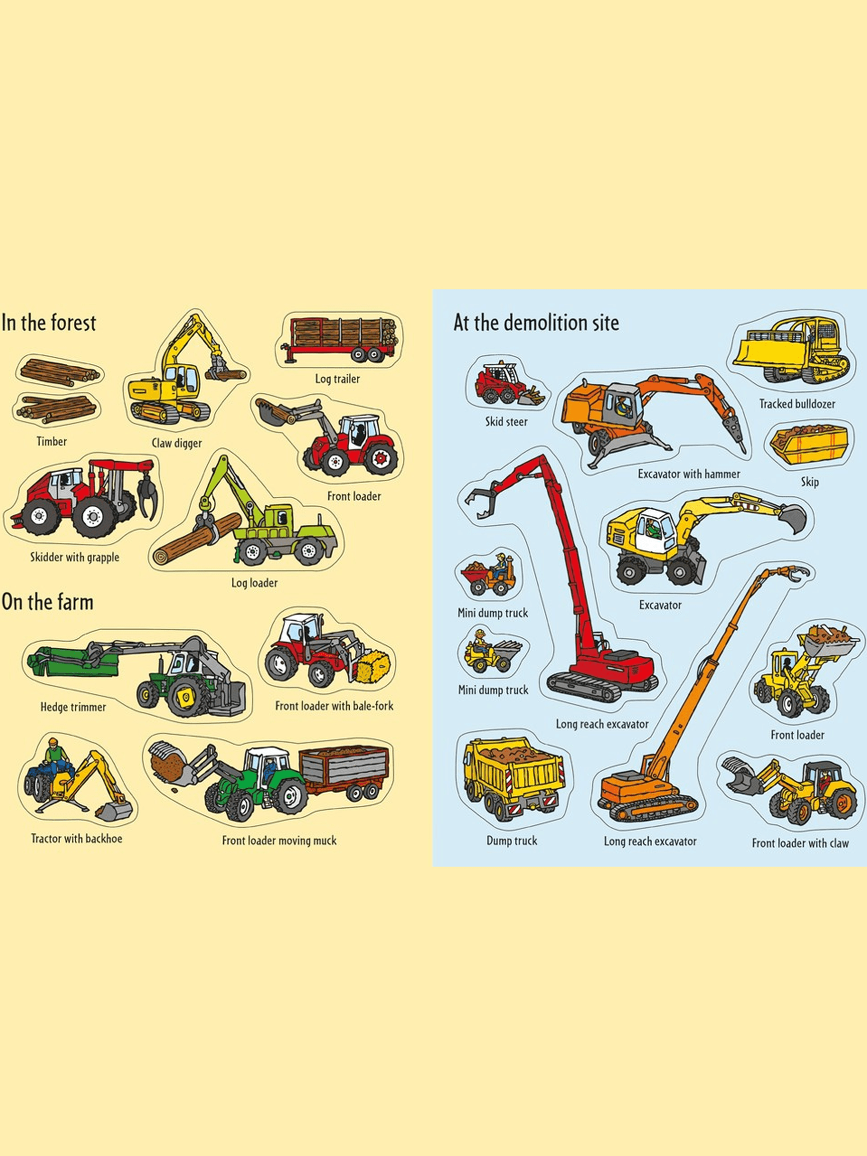 Usborne First Sticker Book Diggers