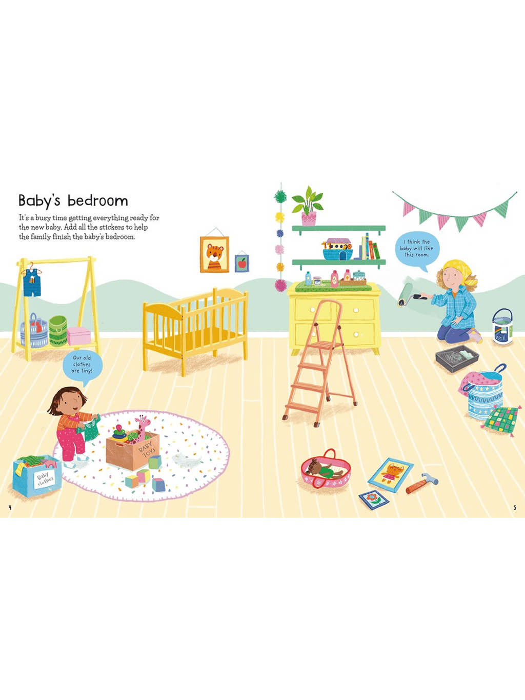 Usborne First Sticker Book New Baby
