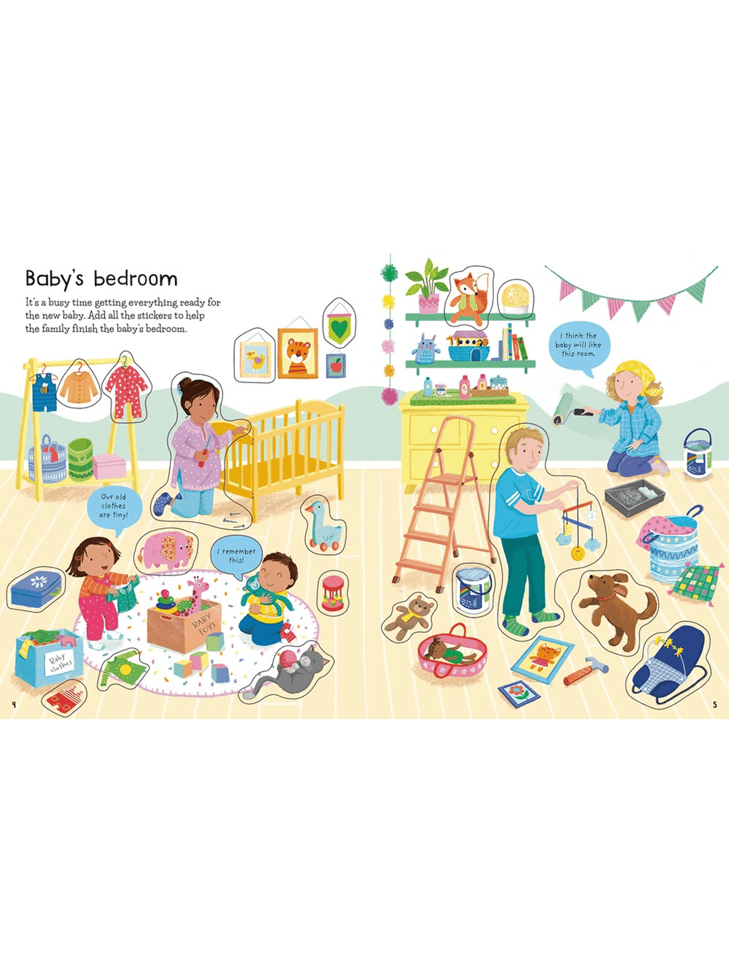 Usborne First Sticker Book New Baby