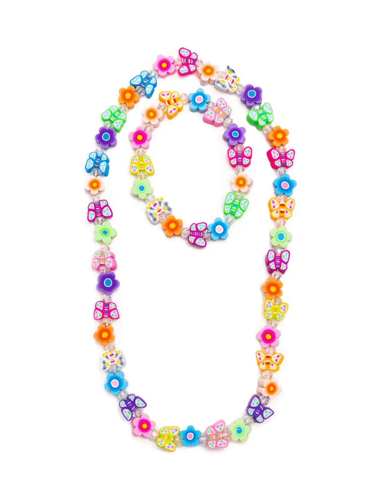 Flutter Flowers Necklace & Bracelet Set