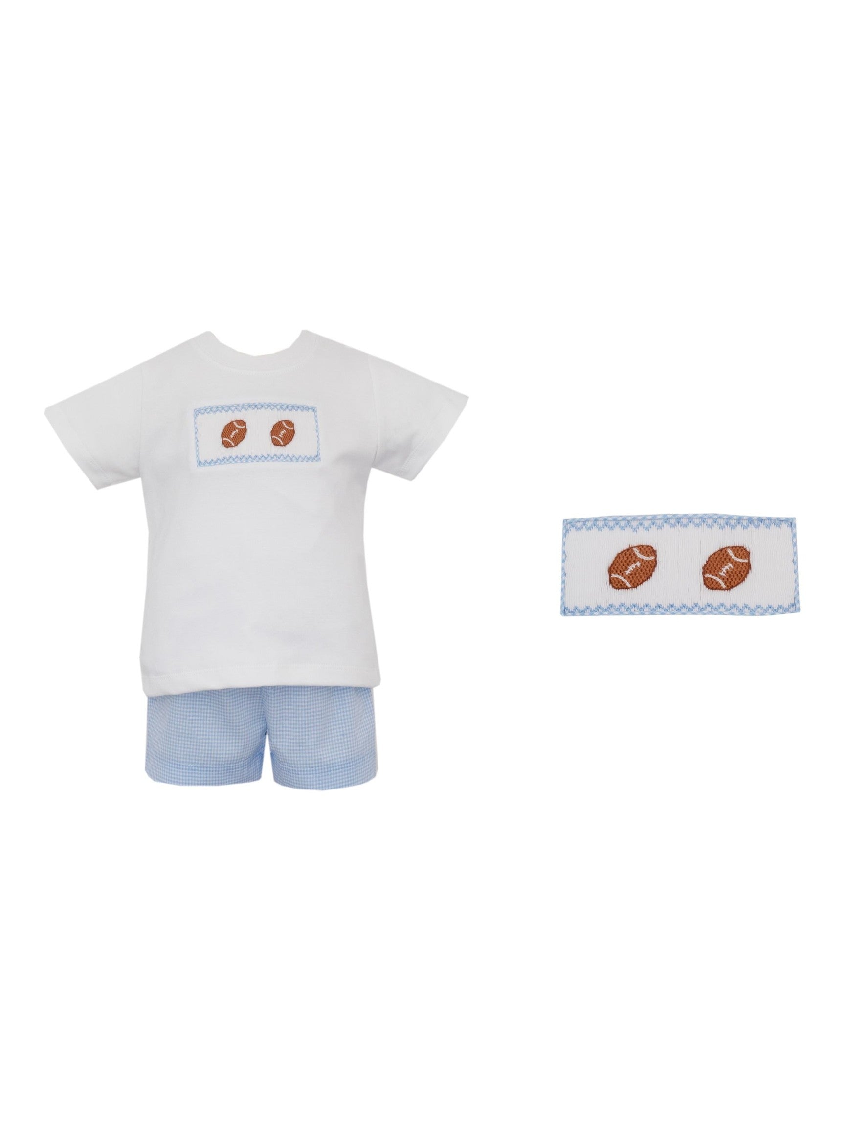 Football Boy´S Gingham Boy'S Short Set