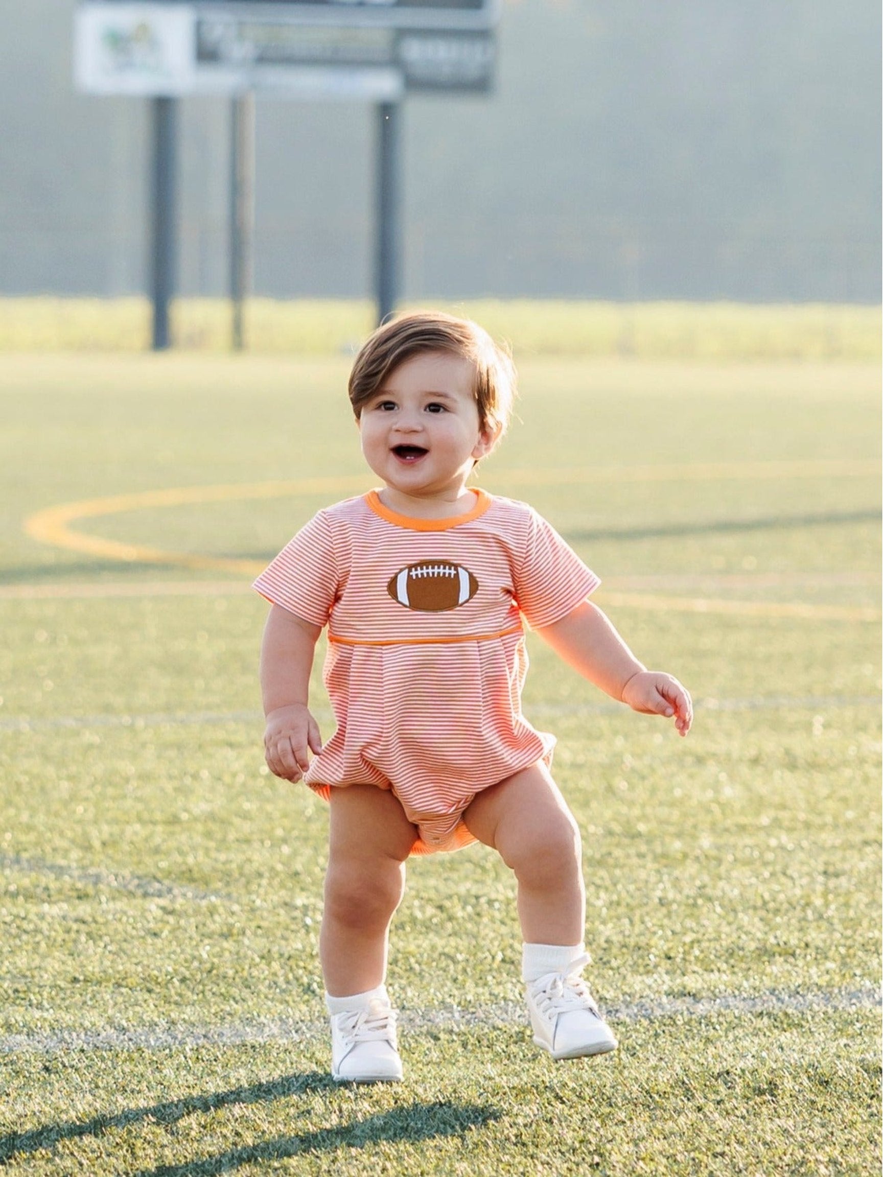Orange Football Boy Bubble