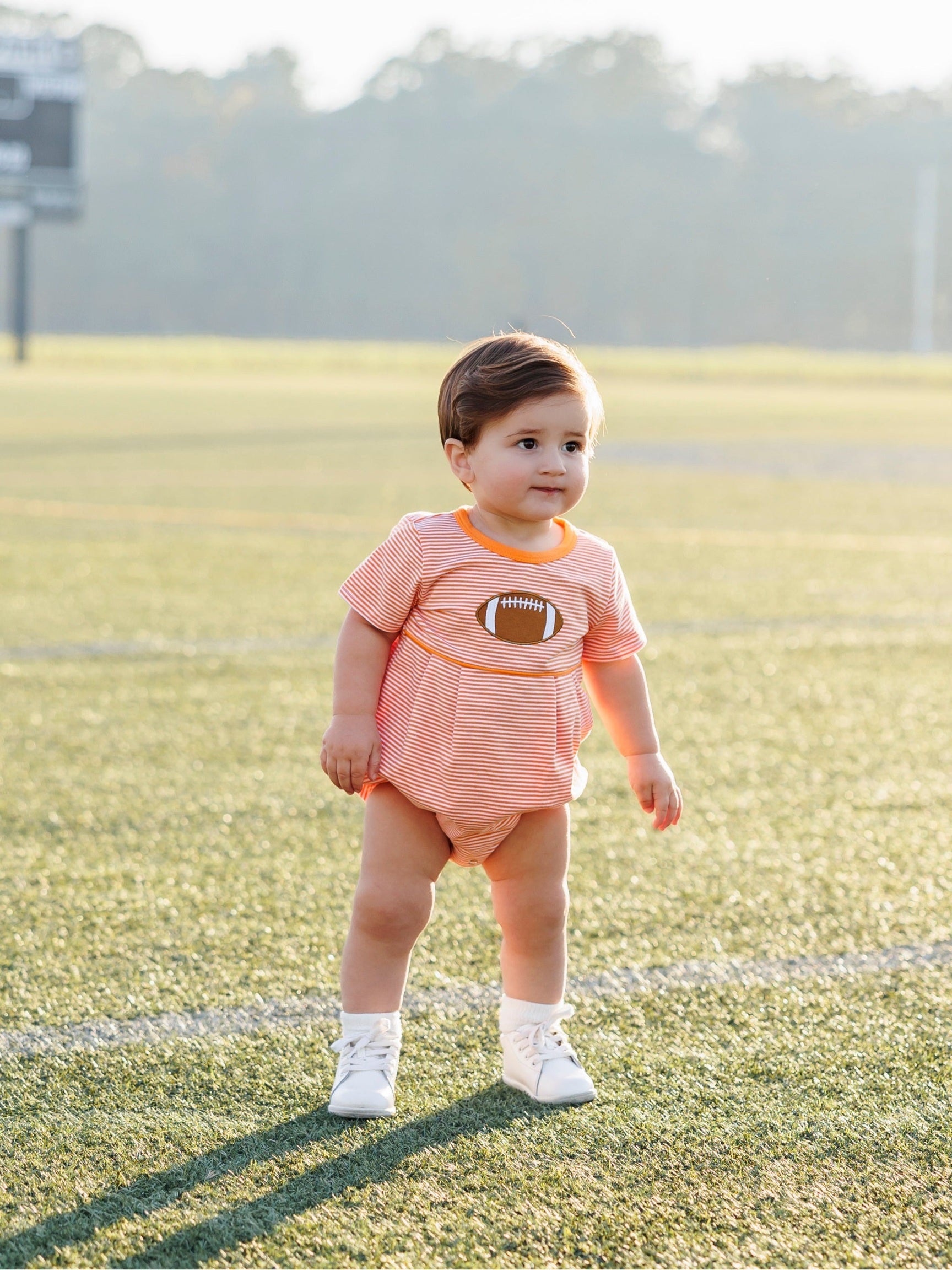 Orange Football Boy Bubble