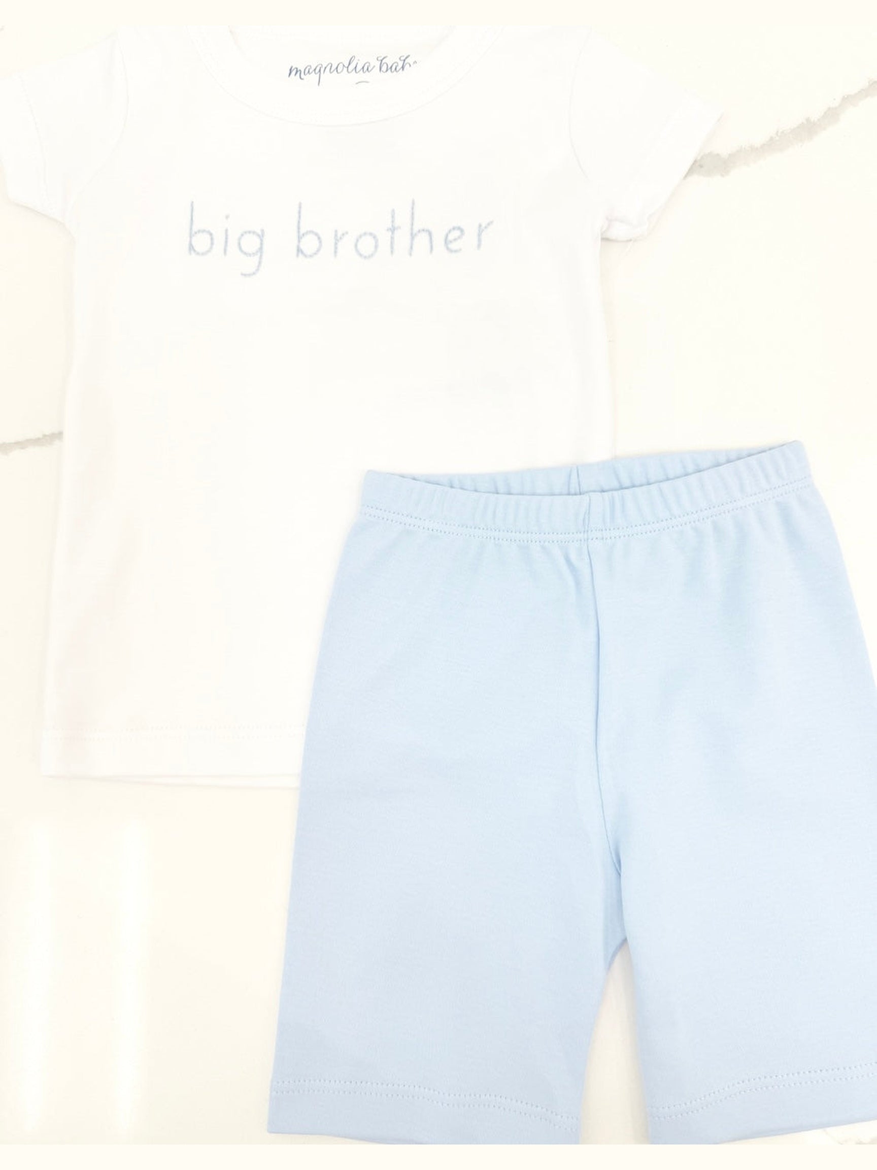 Big Brother Embroidered Short Pajamas