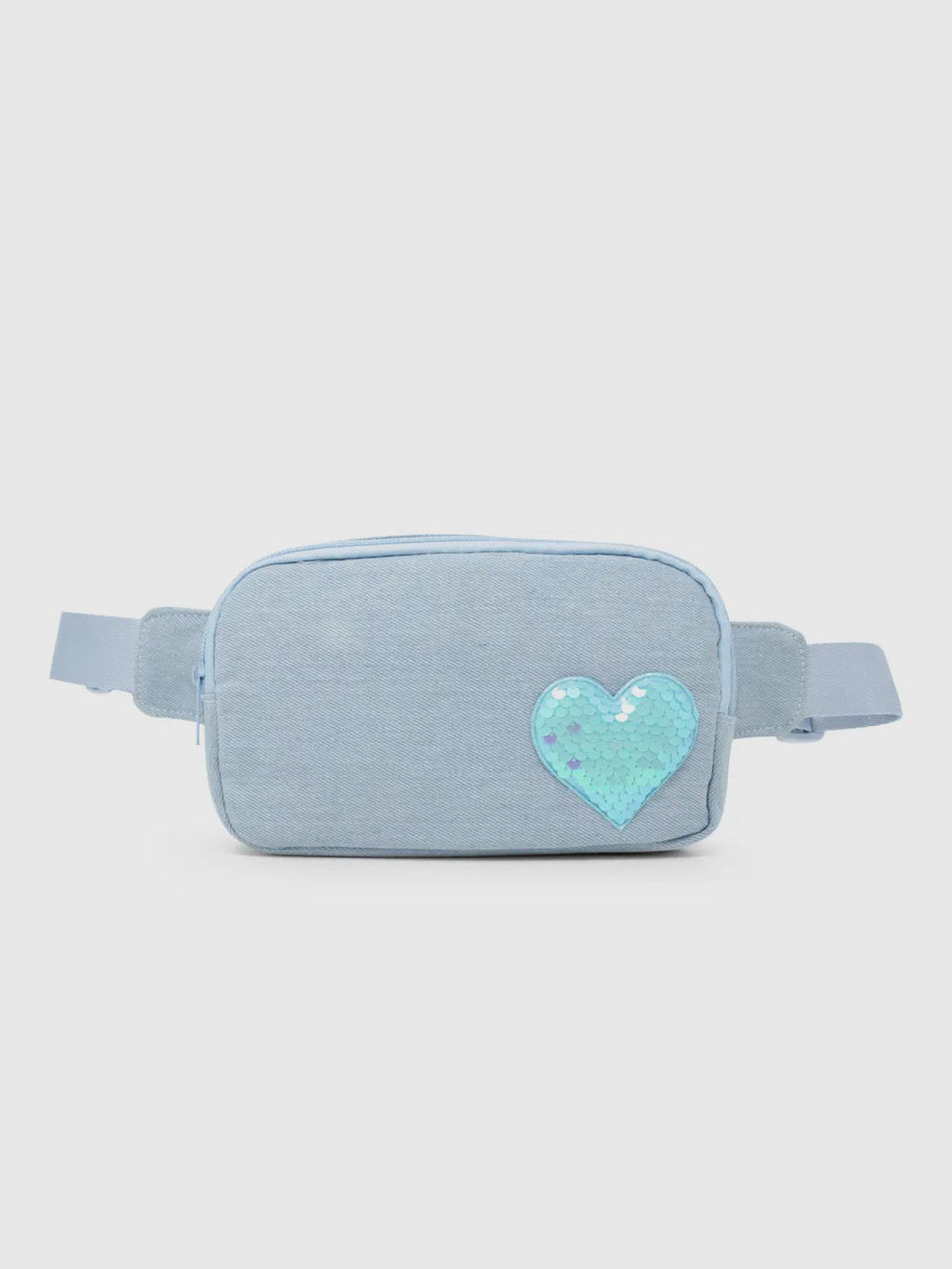 Sequin Heart Belt Bag