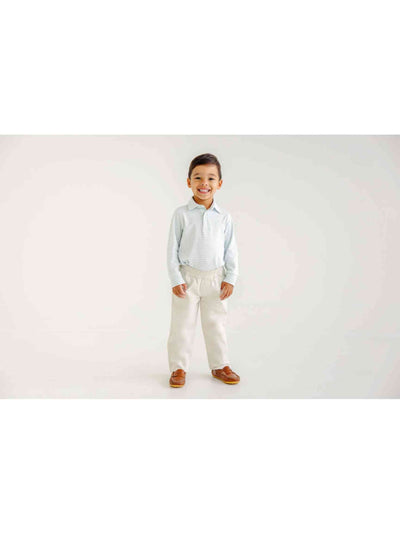 Prim & Proper Polo - Buckhead Blue/Palmetto Pearl/Gray Bay Brown
