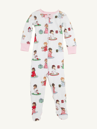 Noelle's Night Night Footie - Holiday Patience and Prayers - Posh Tots Children's Boutique