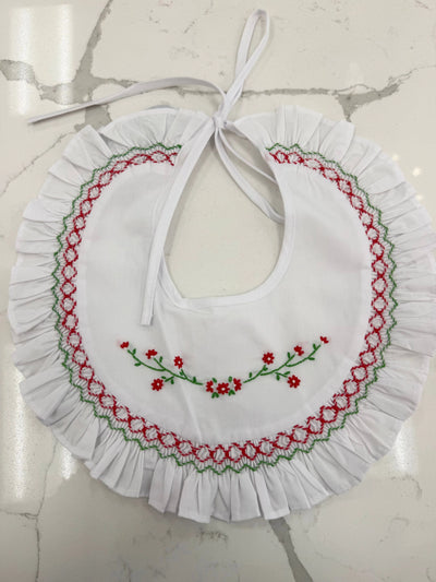 Christmas Flower Bib