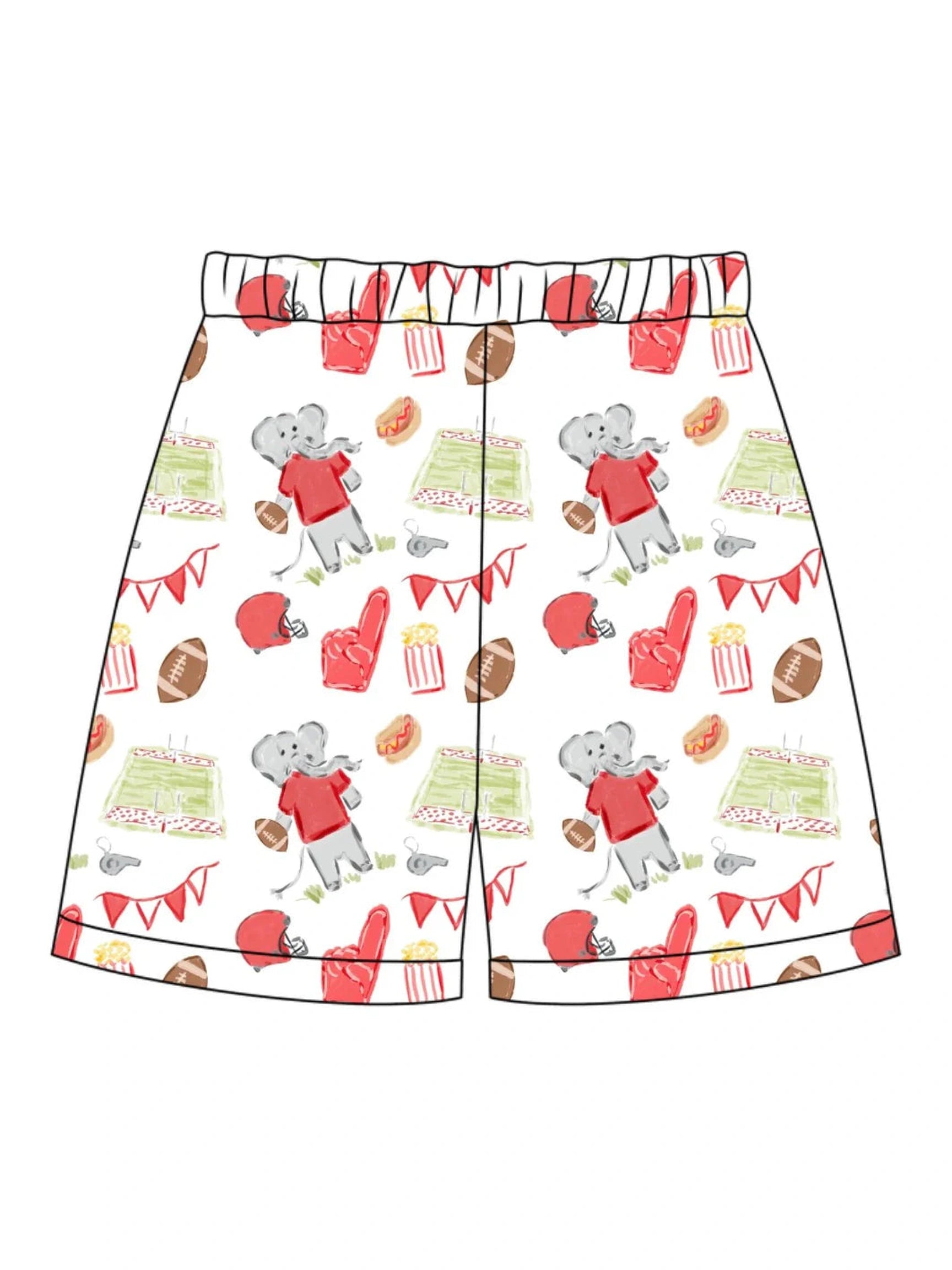 PRE-ORDER Stafford Shorts - Game Day Elephant
