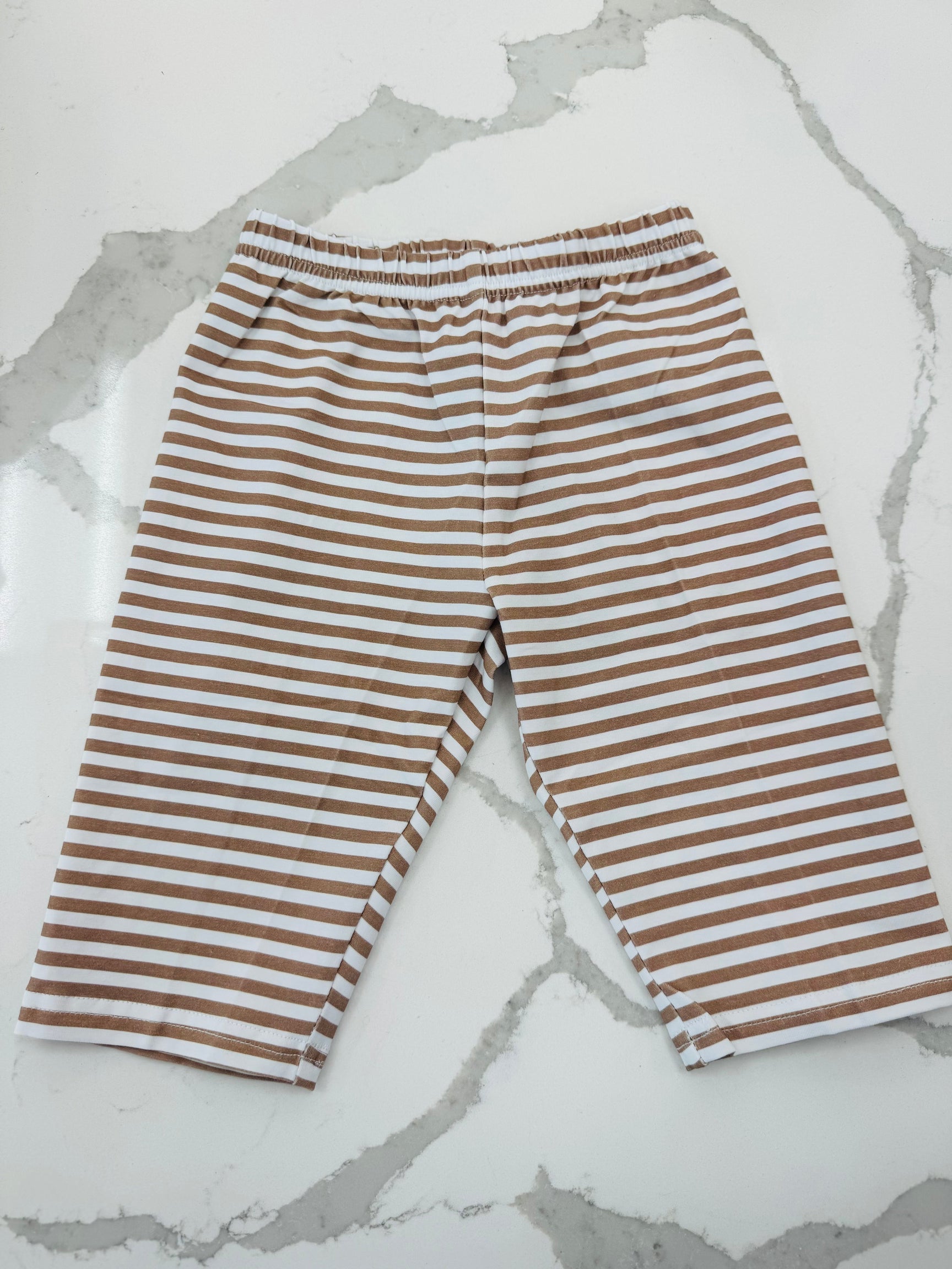 Brown/White Pants