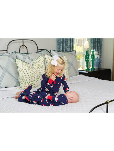 Knox's Night Night Footie - Jolly Old St. Nick - Posh Tots Children's Boutique