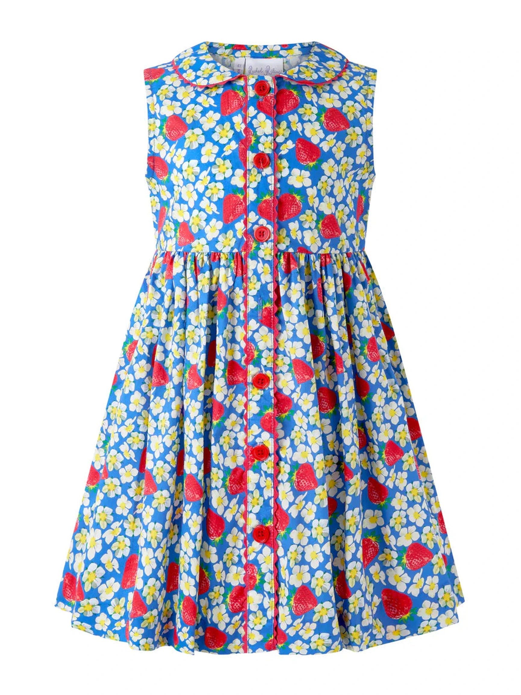 Strawberry Blossom Button Front Dress