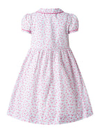 Floral Smocked Button-Front Dress