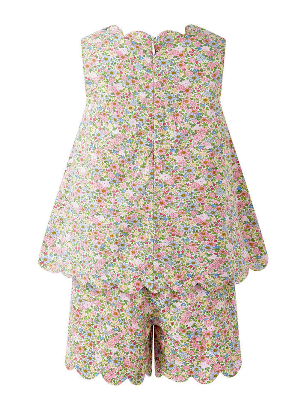 Floral Scalloped Short Set