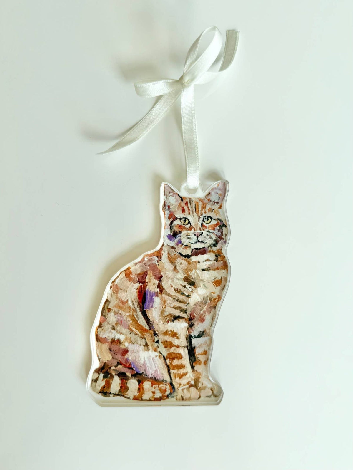 Ginger Cat Acrylic Christmas Ornament