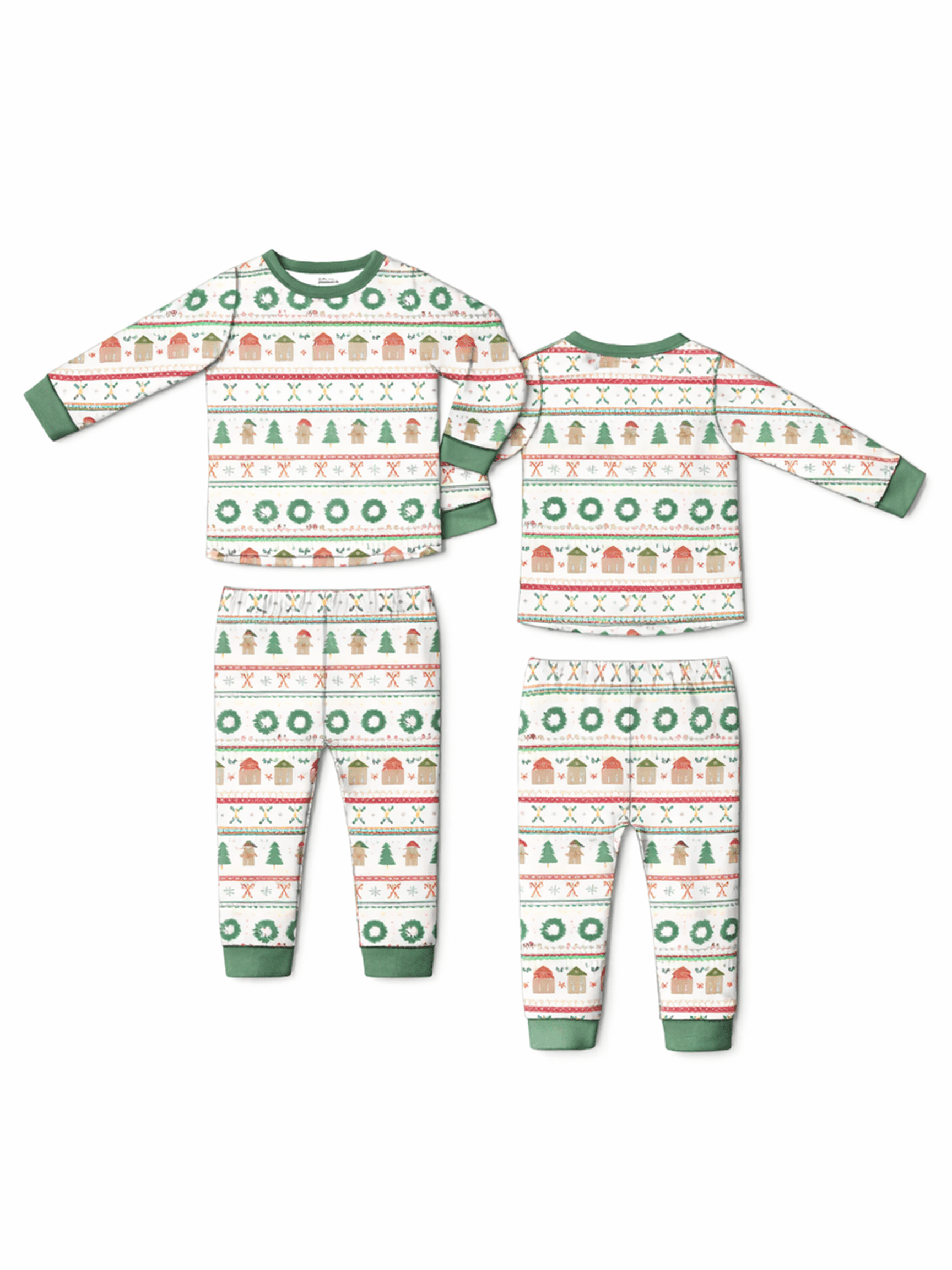 Gingerbread Fair Isle Unisex - Long Sleeve Loungewear Set