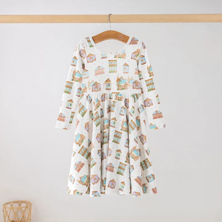 Gingerbread Row Organic Cotton Dress