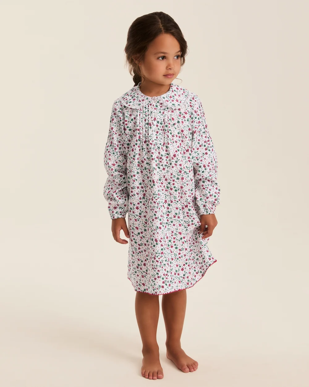 Girl's Twill Lola Nightgown in Winter Garden