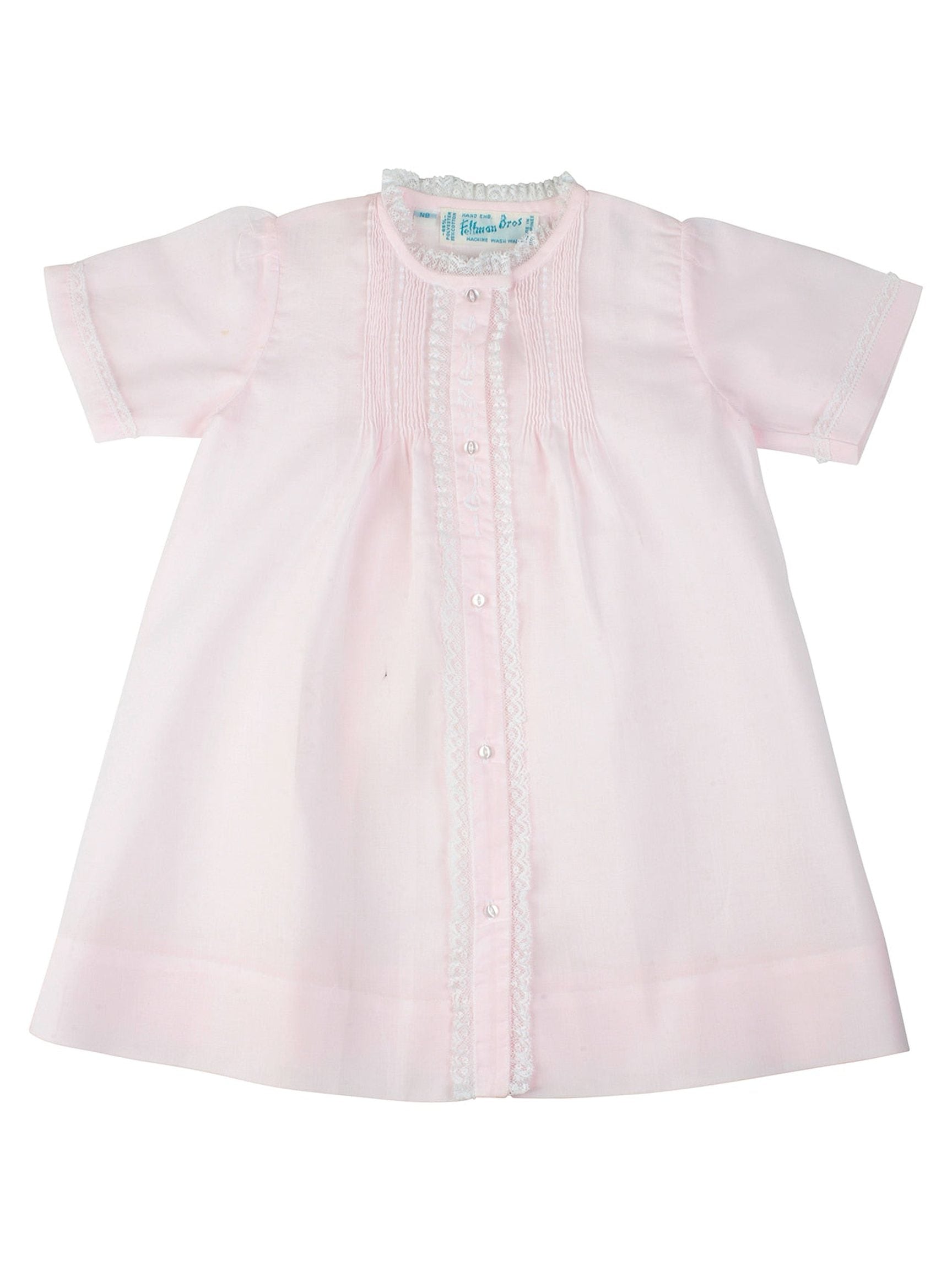 Lace Folded Daygown, White