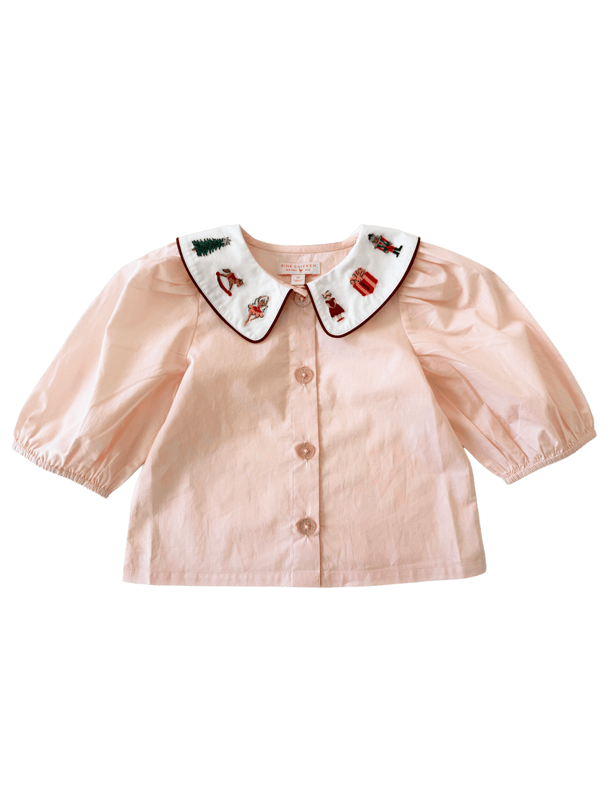 Noelle Top - Nutcracker Embroidery