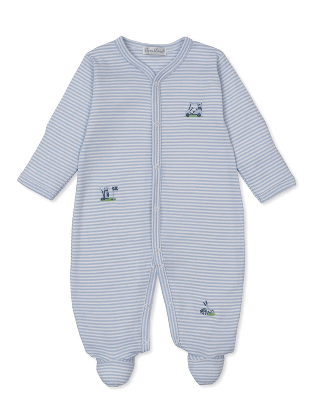 Golf Championship Blue Stripe Footie