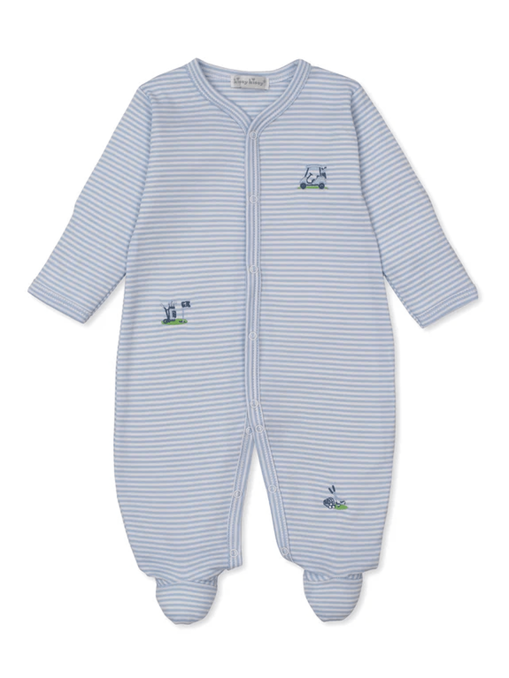 Golf Championship Blue Stripe Footie