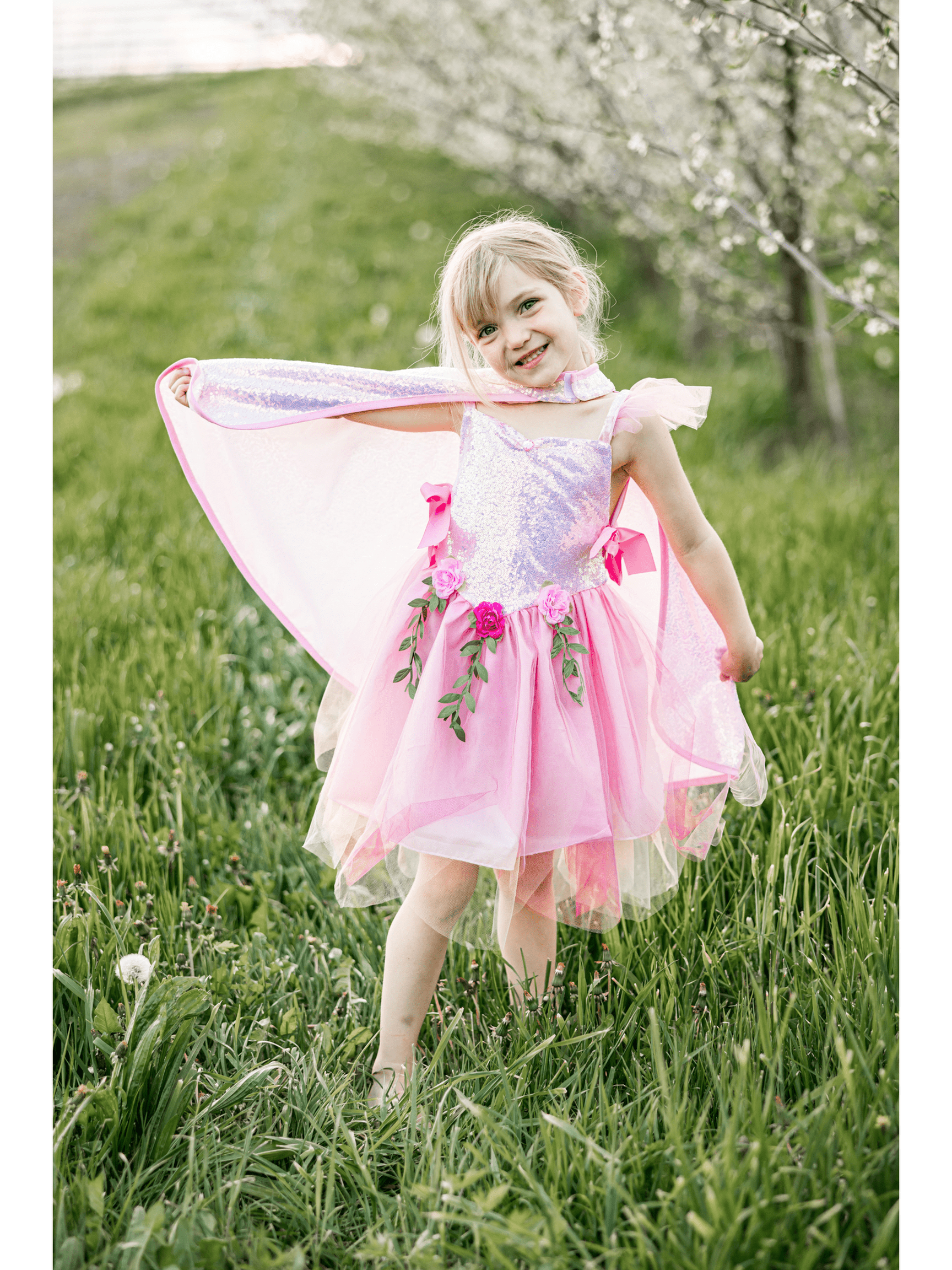 Pink Sequins Forest Fairy Tunic Dress