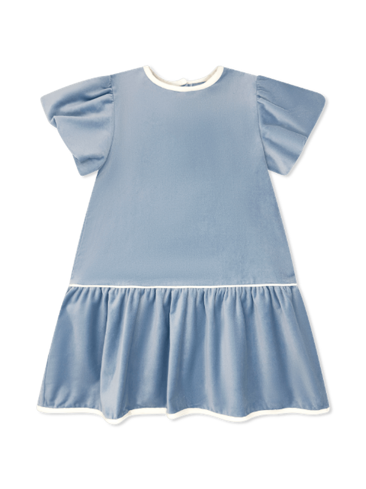 Harper Dress - Winter White Velvet