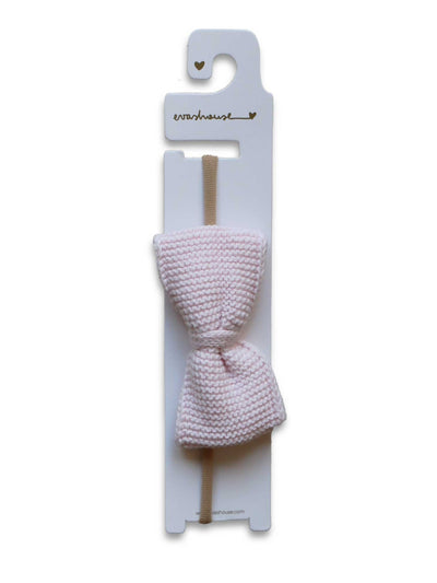 Chic Knit Bow on Soft Headband