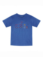 Houston Blue Shirt - Firetruck & Dog