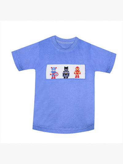 Houston Blue Smocked Shirt - Super Heroes