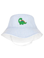 Embroidered Boys Bucket Hat w/Straps