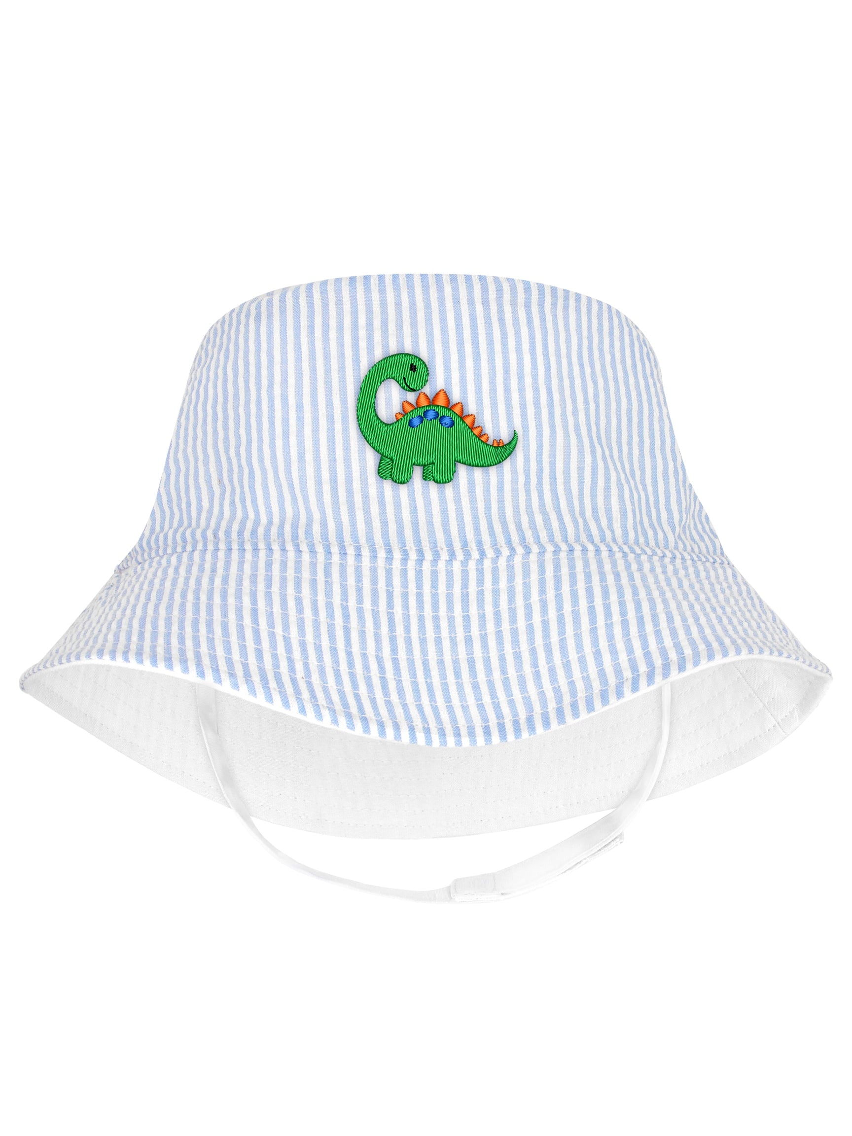 Embroidered Boys Bucket Hat w/Straps