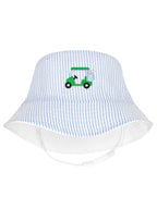 Embroidered Boys Bucket Hat w/Straps