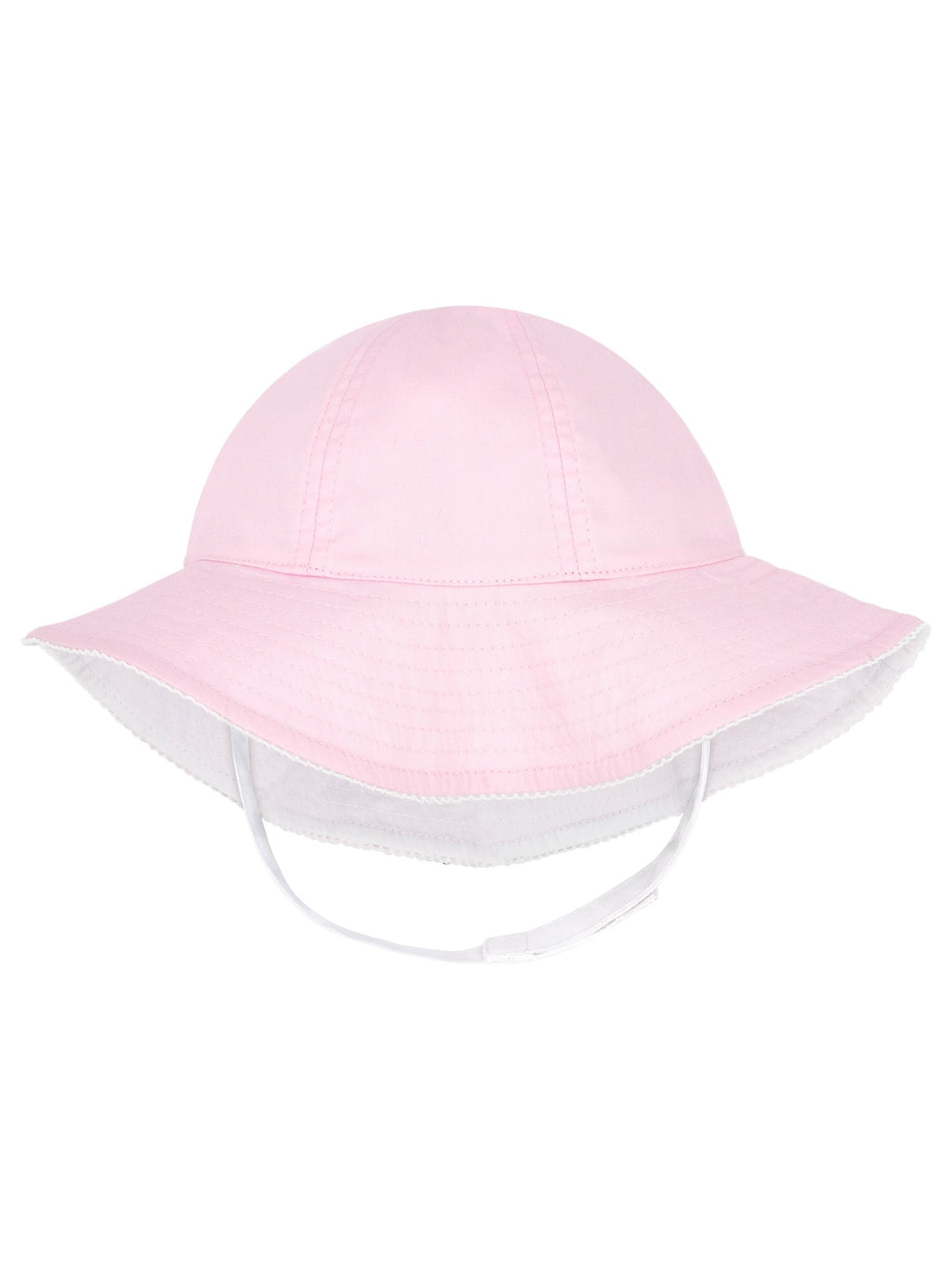 Reversible Ruffle Brim Sun Hat w/Stitched Edge