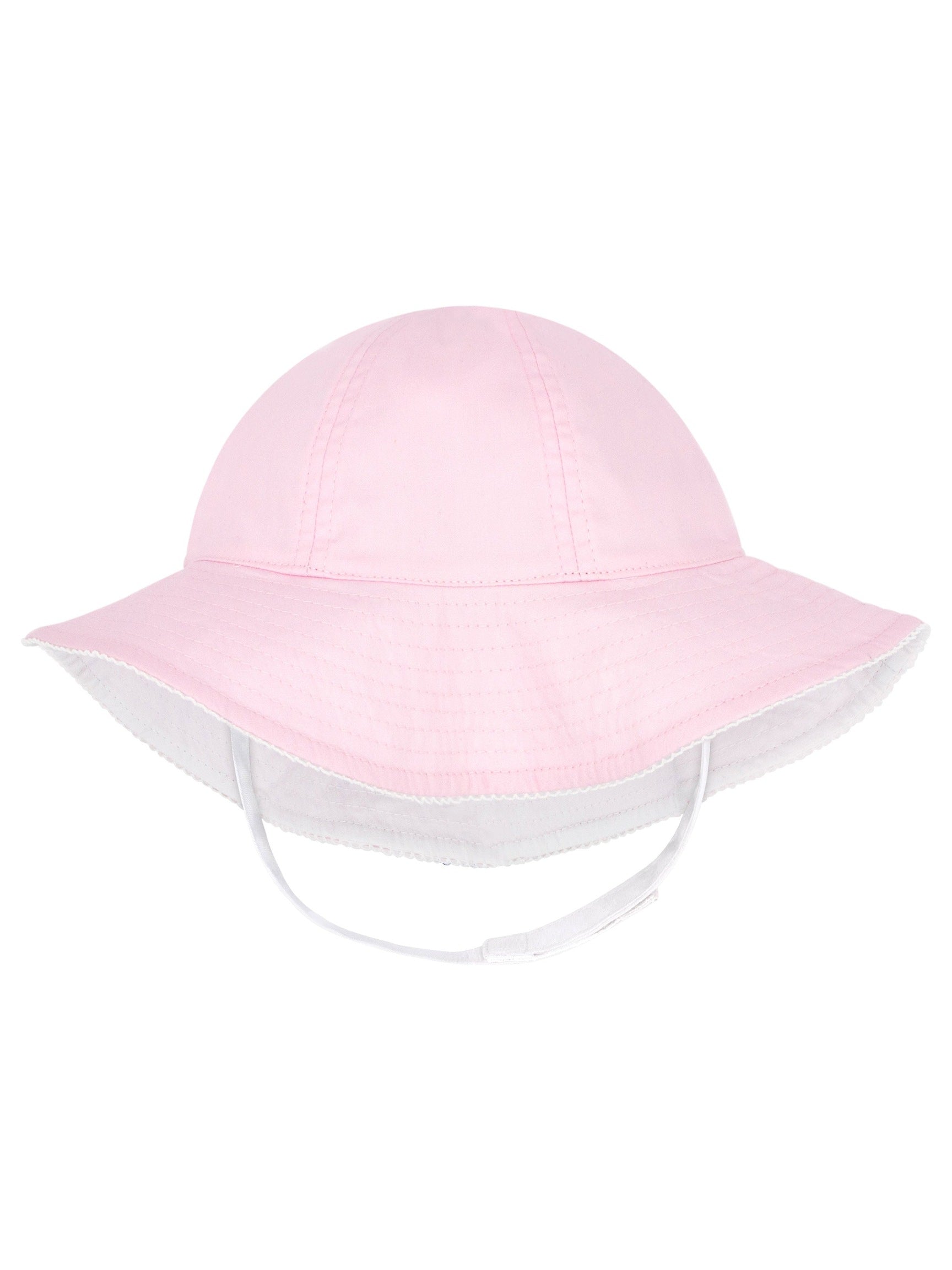 Reversible Ruffle Brim Sun Hat w/Stitched Edge