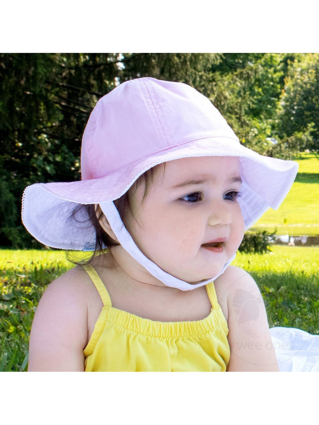 Reversible Girls Moonstitch Brim Hat