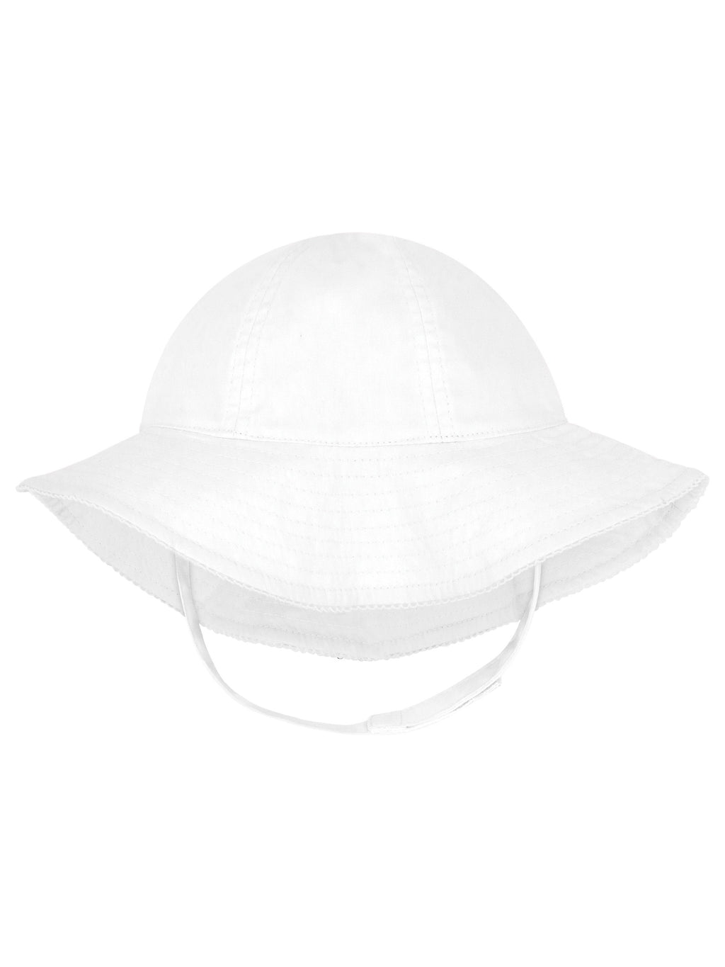 Reversible Ruffle Brim Sun Hat w/Stitched Edge
