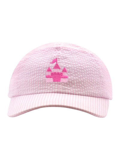 Pink Castle Seersucker Ball Cap