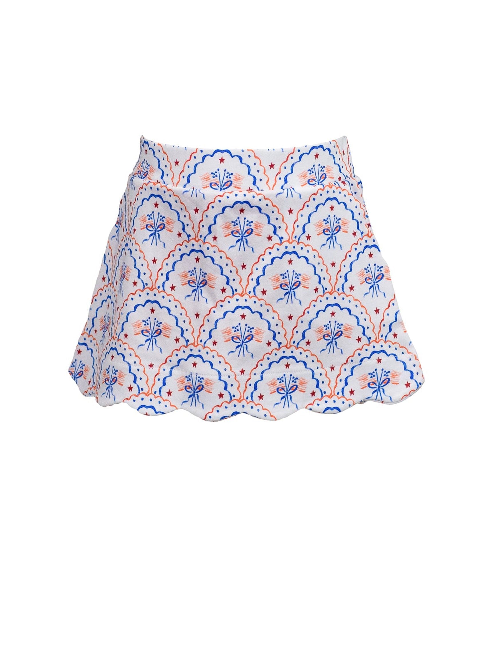 PRE-ORDER Heritage Scalloped Skort - Posh Tots Children's Boutique