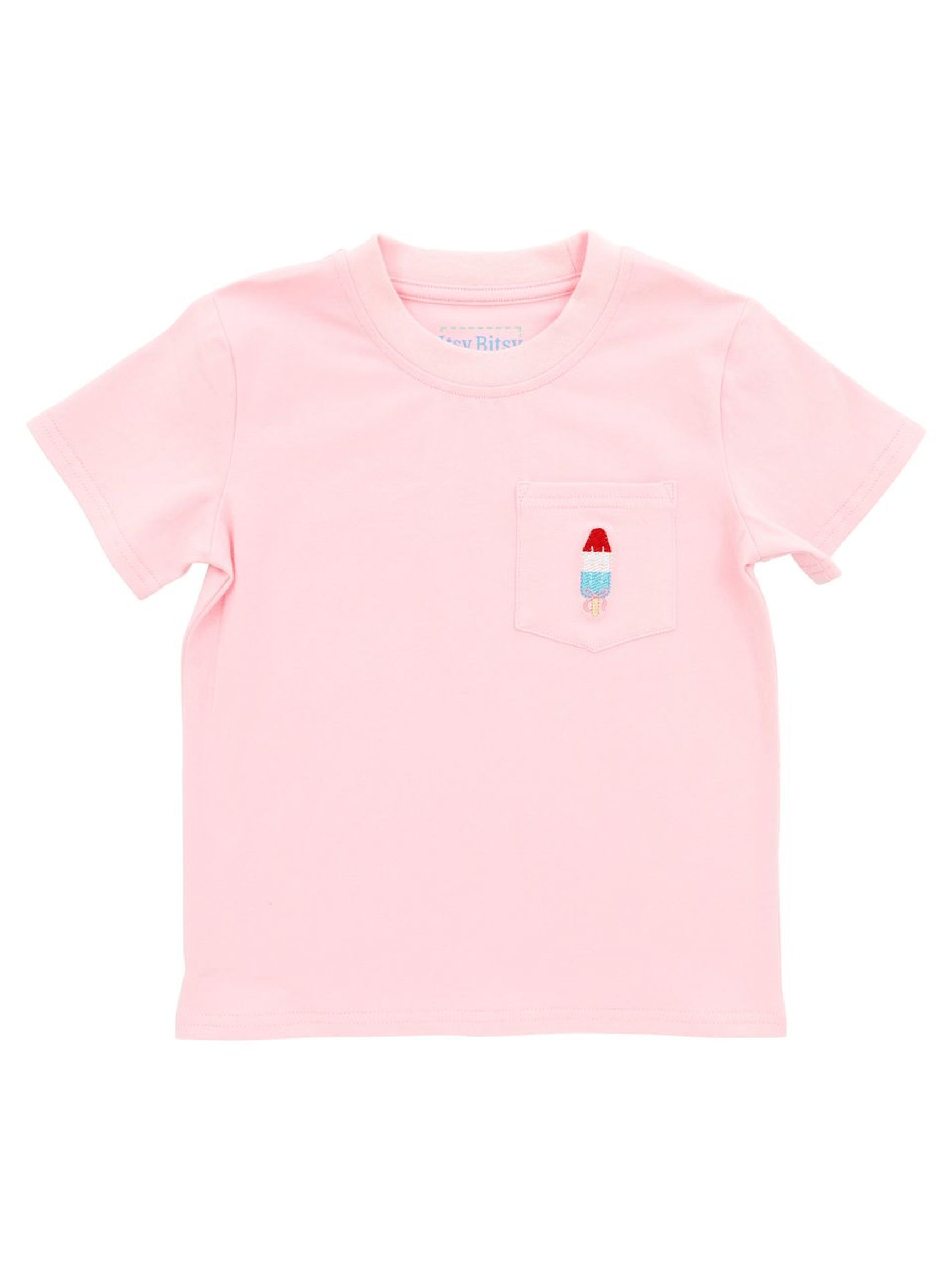 Pink Pocket Tee- Bomb Pop