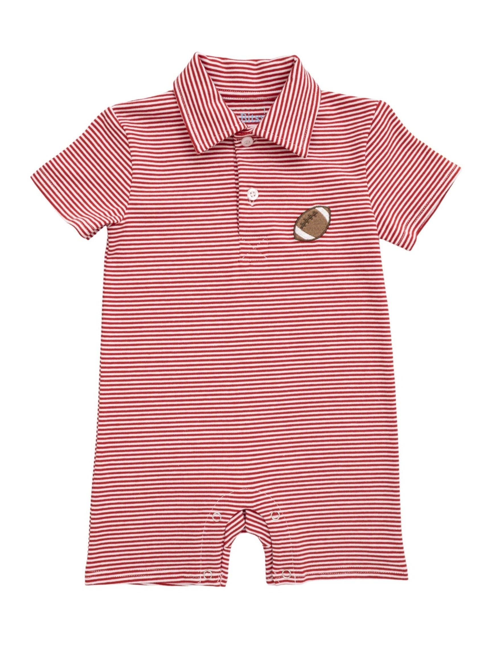 Red Football Romper