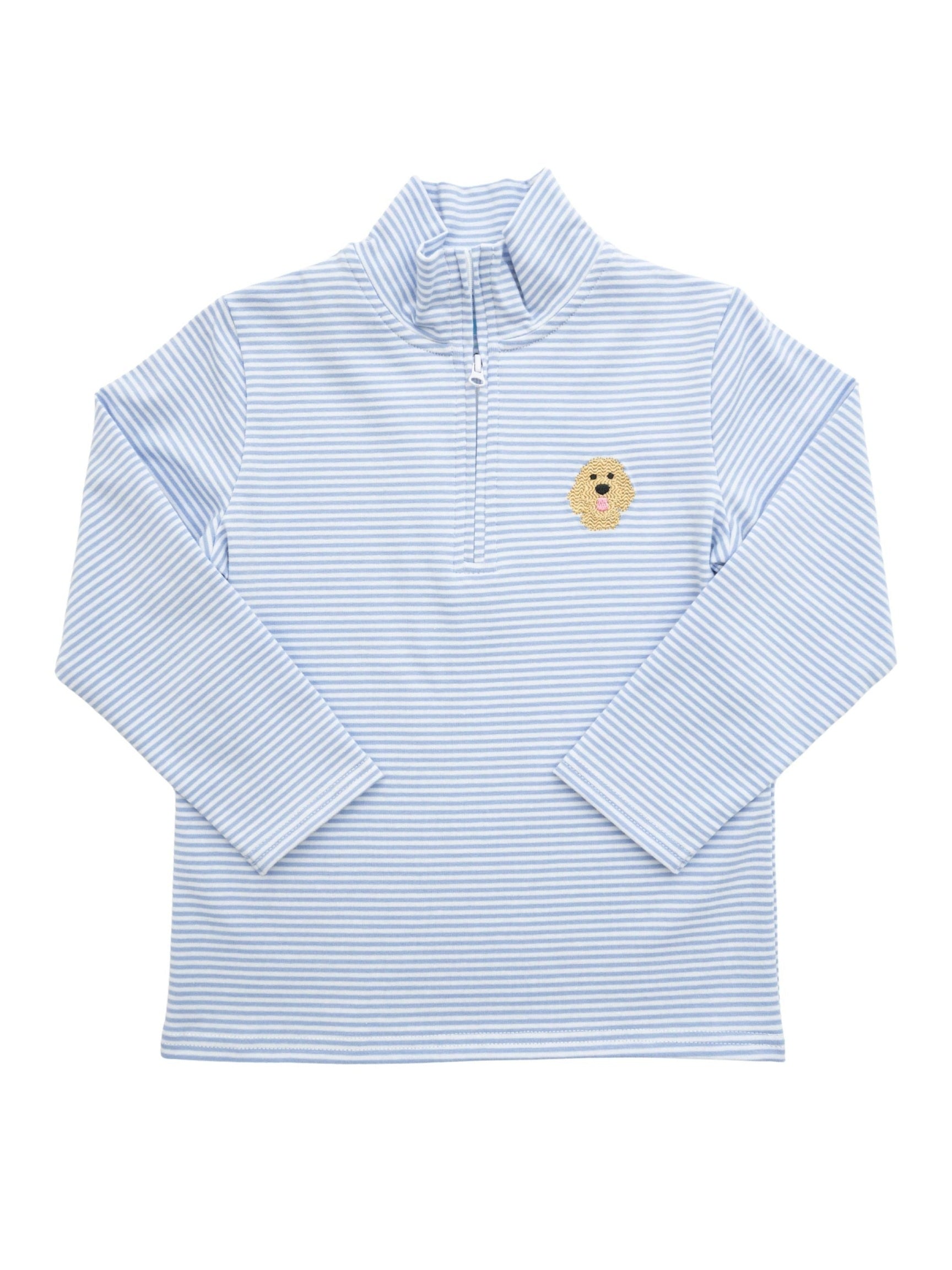 Blue Goldendoodle 1/4 Zip Pullover