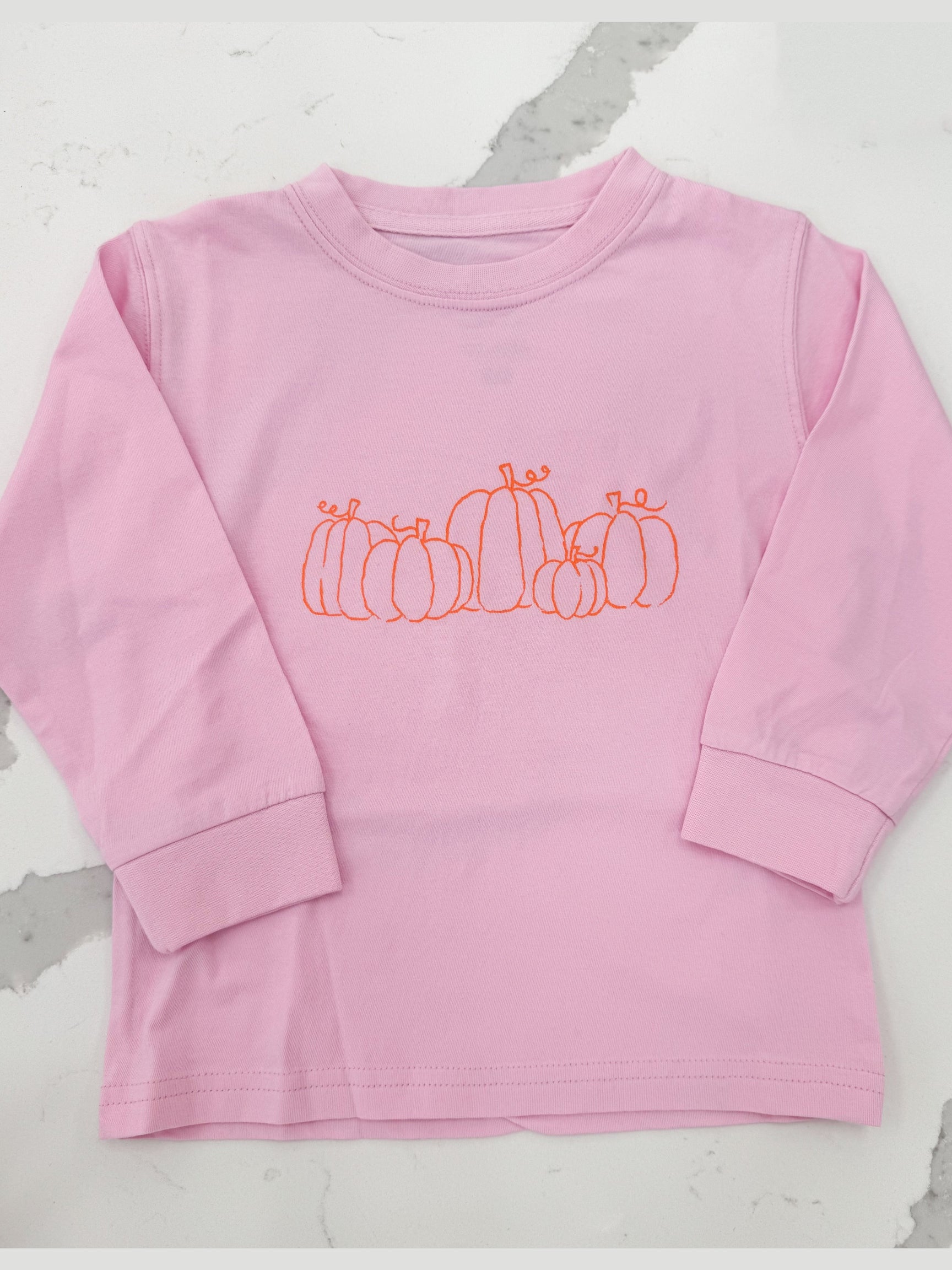 Pink Pumpkin Patch LS T-Shirt