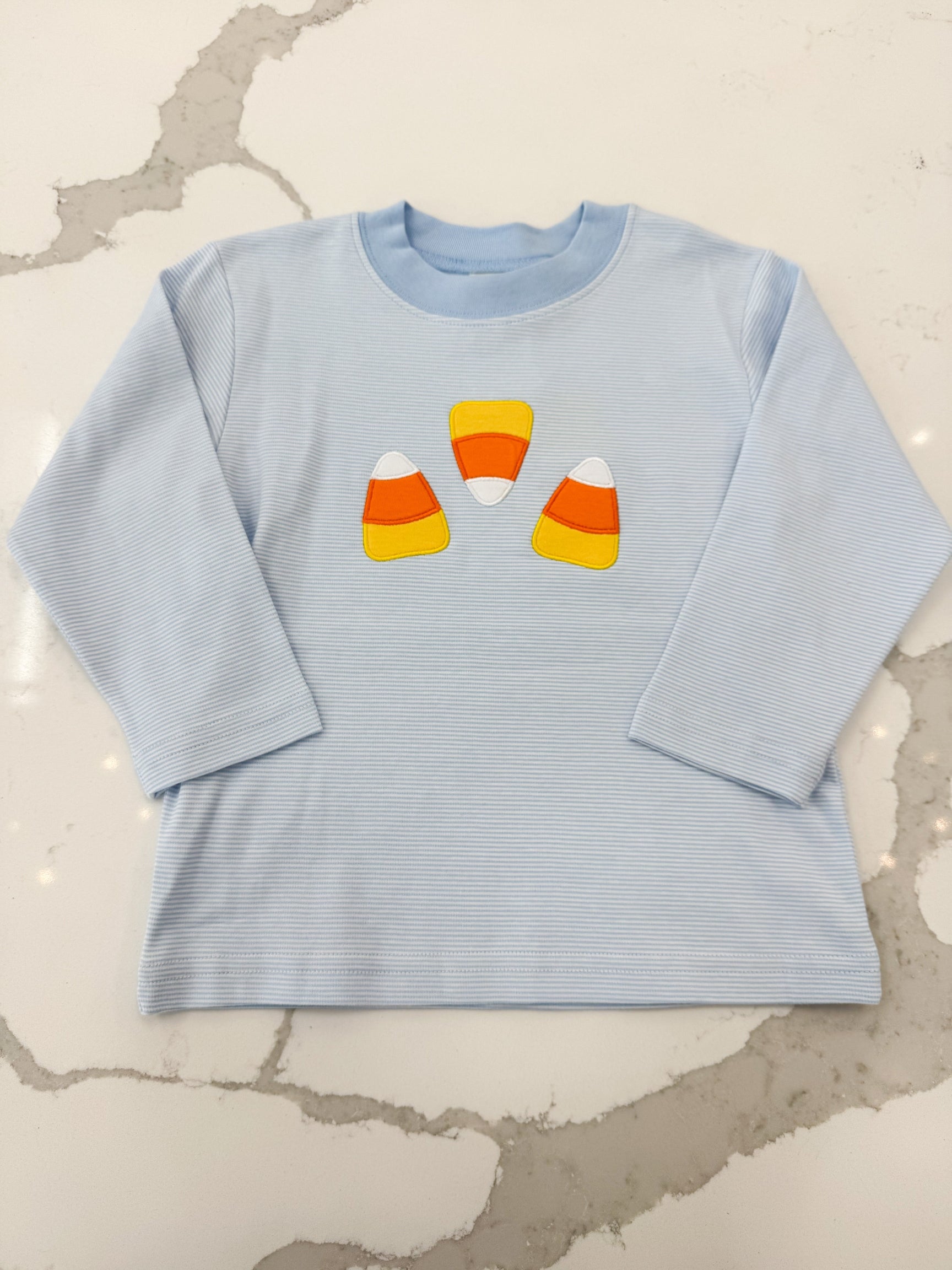 Candy Corn Mini-Stripe Boy Shirt