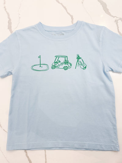 Light Blue Golf Trio S/S T-Shirt