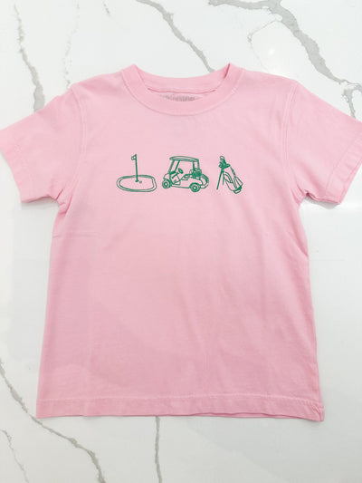 Light Pink Golf Trio S/S T-Shirt